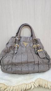 Prada grey tote bag