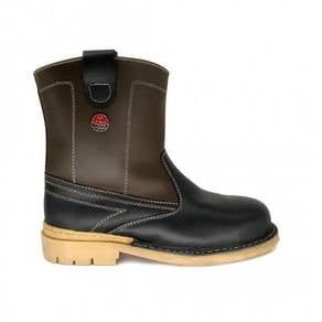 Saf Shoe Black Hammer High Black/Brown Pull BH4105