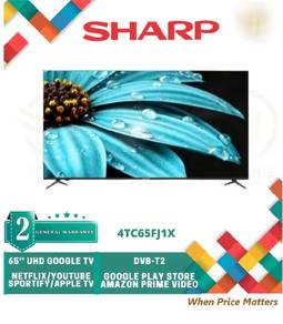 Sharp 65” LED TV (Model: 4T-C65FJ1X