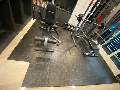 Heavy Duty Rubber Gym Floor Mats — Like New