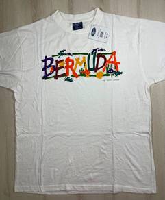 Bermuda White Tee #BQ NEW