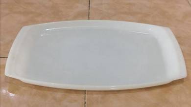 Dulang pyrex Australia tray white