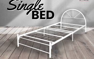 Single Bed White Frame