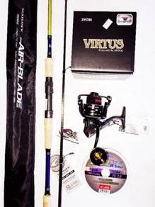 Ryobi virtus 5000 reel combo seahawk rod