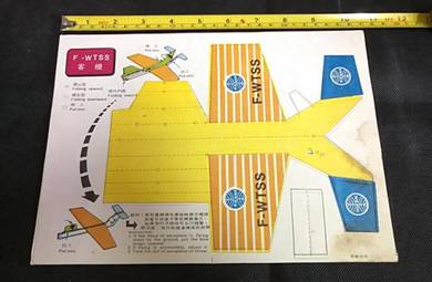 VINTAGE PAPER AEROPLANE AIRPLANE Kit (F-WTSS)