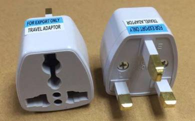 3 Pin Plug Universal Adaptor UK Spec