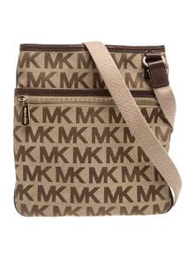 Michael Kors Monogram Messenger Crossbody Bag