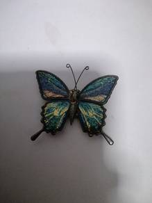 Vintage Brass Butterfly Magnetic Sticker