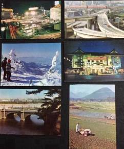JAPAN Vintage Postcards Set of 6 (1970s)