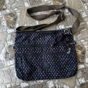 Kipling Alvar Shoulder Bag (Letter Print)