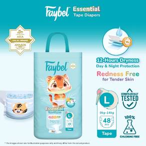 Faybel Premium Tape Diapers (L) 48pcs