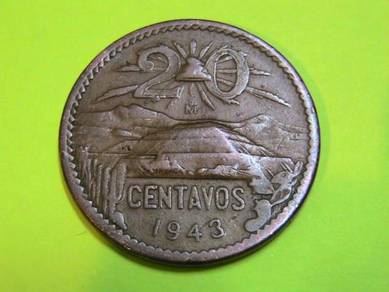 Maxican 20 Centavos 1943