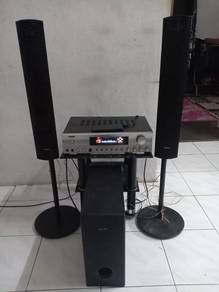 amp karaoke 5 channel+sub woofer+speaker sony