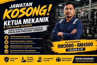 Ketua Mekanik / Chief Mechanic Klang