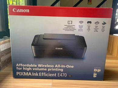 CANON PIXMA E470 Wi-Fi Wireless All-in-One Printer