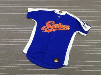 Satan baseball jersey saiz l
