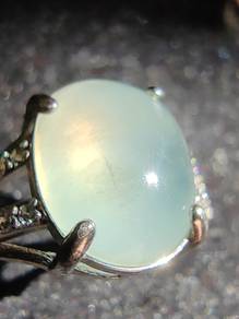 Giok Jadeite Jed "Kaca Ais" Lut Sinar (Burma Asli)