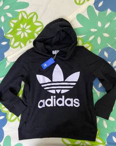 Adidas originals trefoil logo pullover hoodie - L