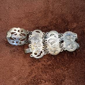 antique silver sterling belt