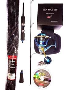 G-tech sea max 5000 reel combo seahawk rod
