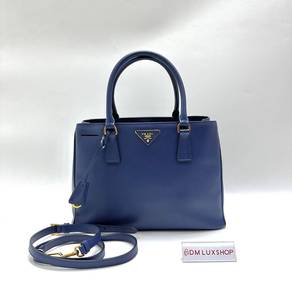 Preloved Prada Blue Saffiano Lux Tote