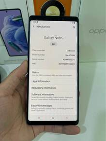 Samsung Note 9 (6+128GB Ram)