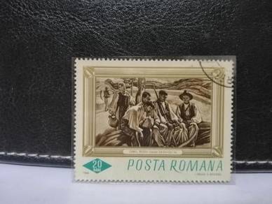 1966 Romania Stamp Painting Resting Reapers