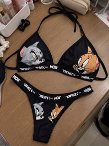 Tom & Jerry Printed Bikini