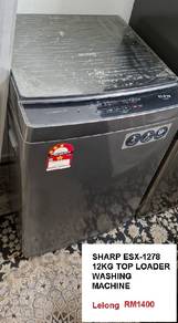 Sharp Esx-1278 12kg Top Loader Washing Machines