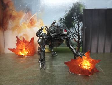 Transformers ROTF Deluxe Ravage Repainted 