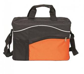 Document Bag Orange Print Logo, Wording