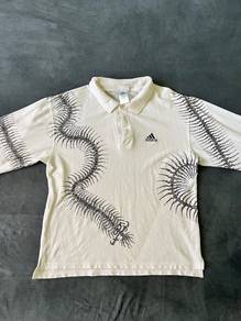 1 of 1 hand painted adidas longsleeve polo shirt