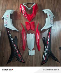 coverset aerox v2 merah putih