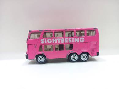 Siku 1353 Double Decker Sightseeing Pink Bus