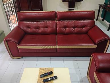 Semi-leather sofa 3+2 seater