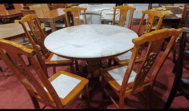 Set Meja Makan Marble 