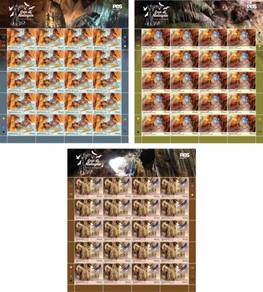 Mint Stamp Sheet Caves in Malaysia 2019