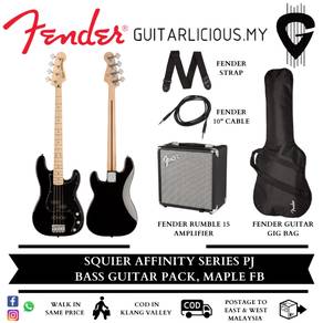 Squier By Fender Affinity SeriesPJ BassGuitarPack