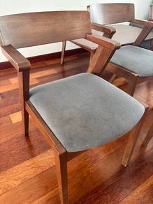 Wooden Cushioned Chairs (6 units)