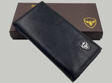 Genuine Cow Leather R.Rider Bull Men's Long Wallet