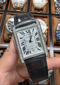 Cartier Tank Solo XL with Custom Diamond Setting