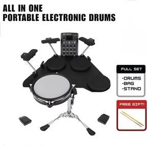 Portable Drum Set with Travel Bag