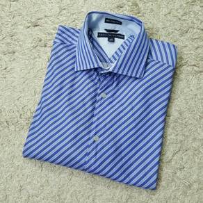 Tommy Hilfiger 100"s 2 ply fabric stripe Shirt