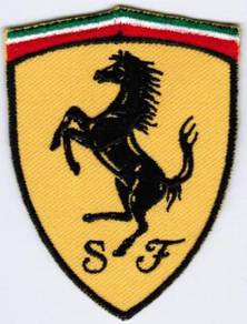Ferrari Emblem Logo Motor Car Automaker Patch