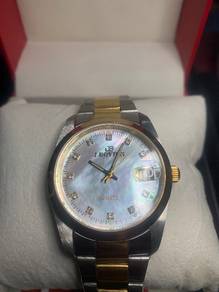 J BOVIER Paris half gold Quartz Watch with Box