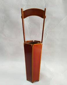 Ikebana Flower Vase, Japanese Vintage Lacquer for
