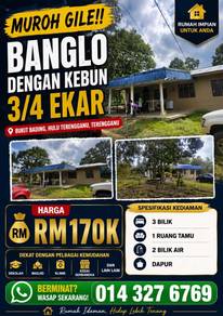 Bungalow House For Sale in Hulu Terengganu,TRG