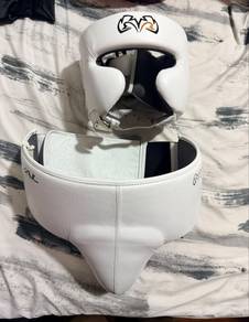 Head guard & groin guard 1 set rival ori