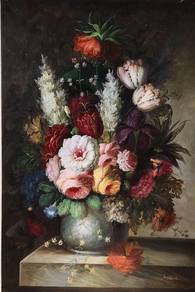 Vibrant Floral Still-Life Oil Painting VII