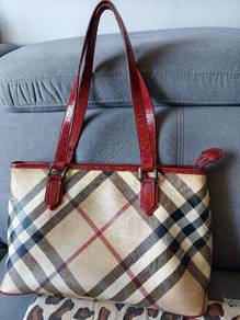 Full Set Authentic Burberrg Nova Check Tote 2011